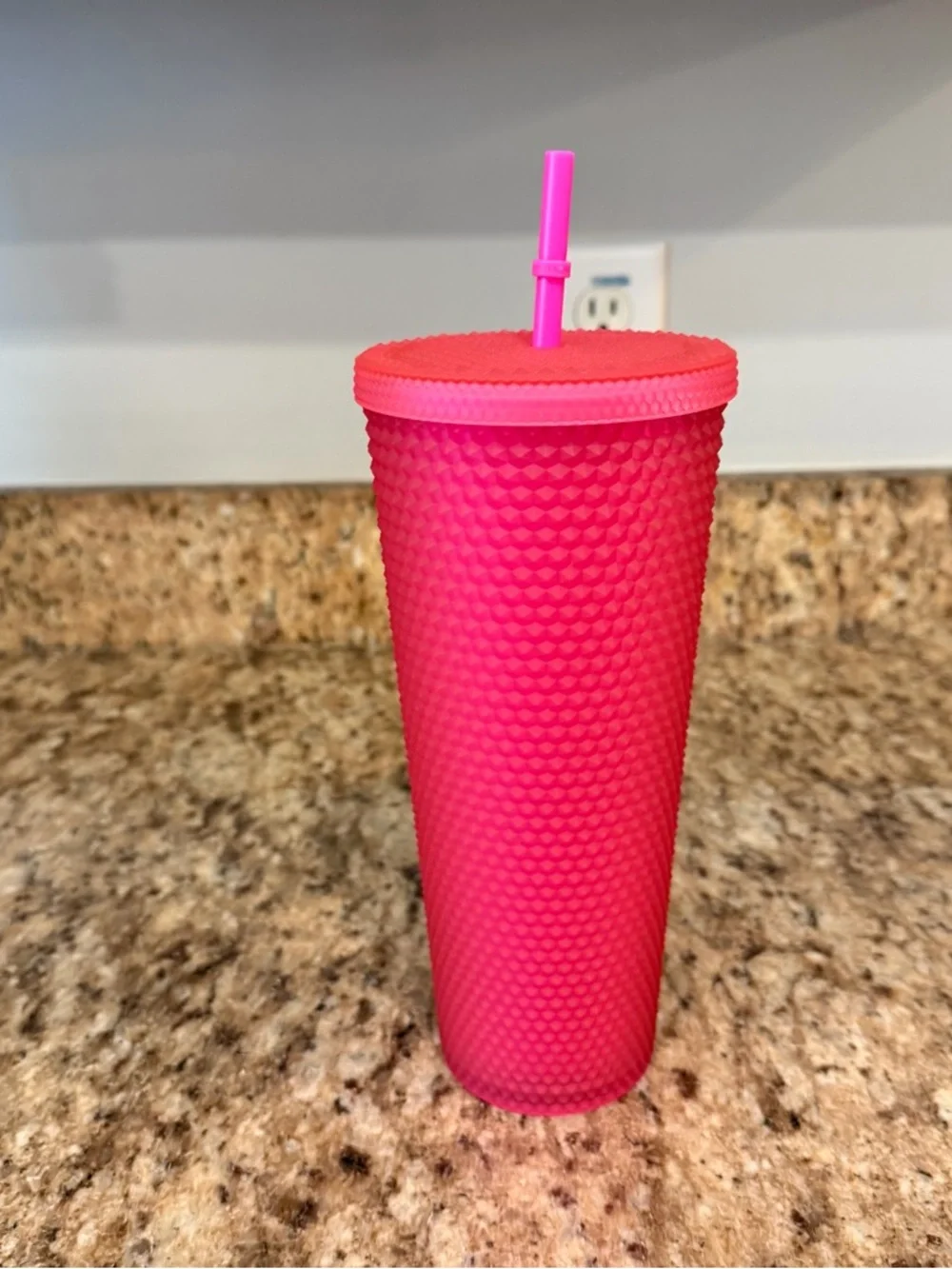 New Starbucks Barbie Pink Venti Studded Tumbler Cold Cup 24oz